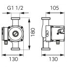 FERRO 25-40 180 Keringetőszivattyú ivóvízre 0201W