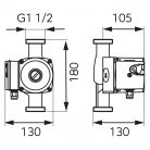 FERRO 25-60 180 Keringetőszivattyú ivóvízre 0202W