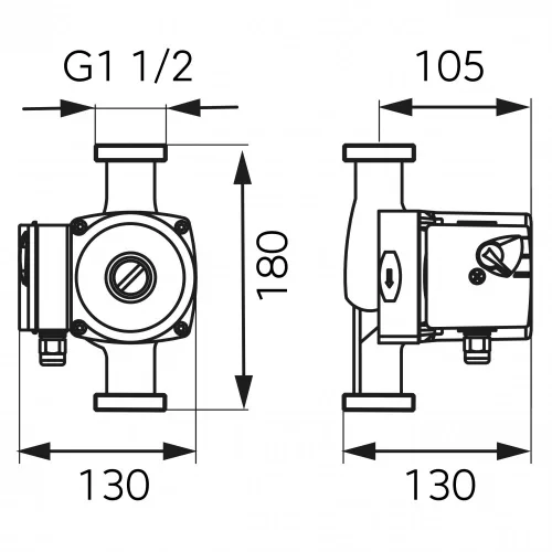 FERRO 25-60 180 Keringetőszivattyú ivóvízre 0202W