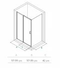 Wasserburg Wasserburg WB16-1010 Zuhanykabin 100x100cm