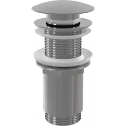   Alcadrain/Alcaplast CLICK/CLACK mosdó leeresztő 5/4", túlfolyó nélkül, fémből, nagy króm dugóval, műanyag és üveg mosdókhoz A395