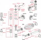 Alcadrain /Alcaplast Mosdószifon DN40 csatlakozóval rozsdamentes leeresztővel DN63 A41