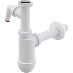   Alcadrain /Alcaplast Mosdószifon DN32 csatlakozóval , 5/4" hollandi anyával A430P