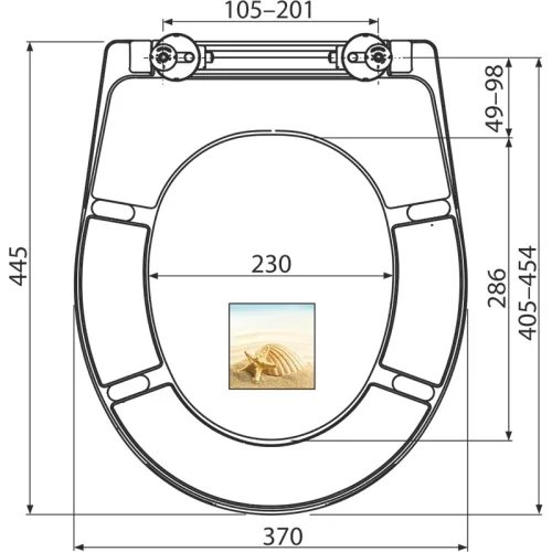 Alcadrain /Alcaplast Wc ülőke univerzális SOFTCLOSE, Duroplast A604 SHELL