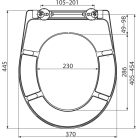 Alcadrain /Alcaplast Wc ülőke univerzális SOFTCLOSE, Duroplast A604