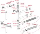 Alcadrain /Alcaplast Csőszifon leeresztő ráccsal DN70 és két csatlakozóval A820-DN40