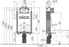 Alcadrain /Alcaplast WC tartály befalazáshoz AM115/1000E RENOVMODUL