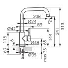 FERRO Camiro Inox - konyhai csaptelep BCQ4