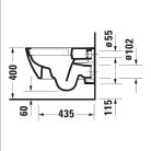 DURAVIT no.1 fali wc szett /wc csésze + soft close ülőke/ 4,5l öblítés