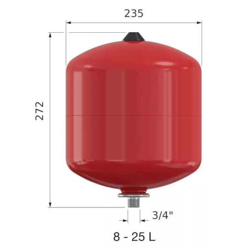 Flamco BaseFlex tágulási tartály 8l 