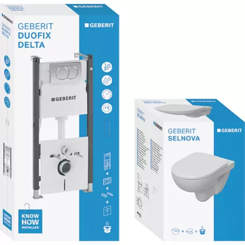 Geberit Duofix WC szett Delta 01 fehér
