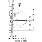 Geberit Duofix WC szett Delta 01 fehér