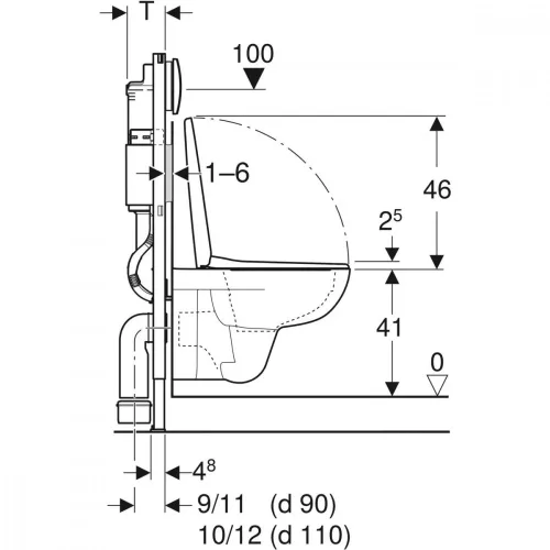 Geberit Duofix WC szett Delta 01 fehér