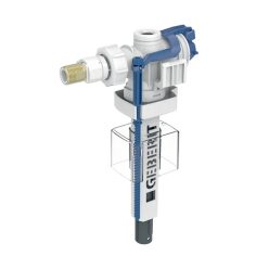   Geberit 383 típusú töltőszelep, oldalsó vízcsatlakozás, 3/8", sárgaréz csatlakozócsonk (240.715.00.5)