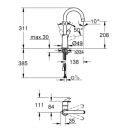 Grohe Eurosmart Egykaros mosdócsaptelep 1/2″ L-es méret 23 743 002