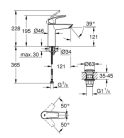 Grohe Eurosmart Egykaros mosdócsaptelep 1/2″ M-es méret 33 555 003 