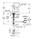 GROHE ESSENCE mosdócsaptelep L-es méret, warm sunset 32628DA1