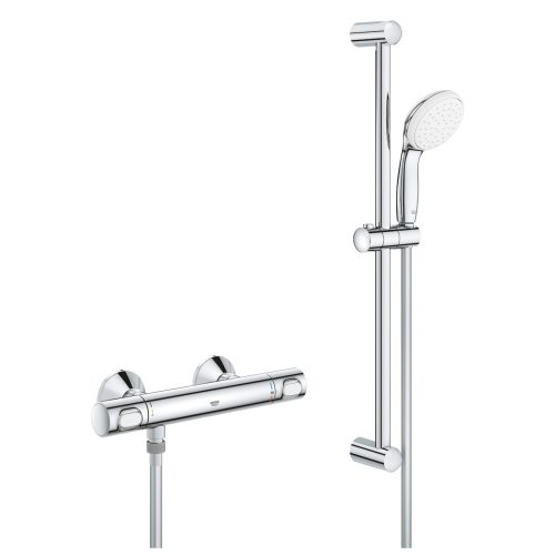 Grohe Grohtherm 500 Termosztátos zuhanycsaptelep 1/2″ zuhanygarnitúrával 34 796 000