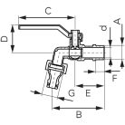 FERRO Kerti csap gyorscsatlakozású tömlővéggel 1/2", KCP1