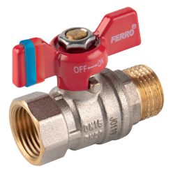   Ferro F-Comfort - Golyóscsap pillangókarral, KB menettel, 1", KFCM31