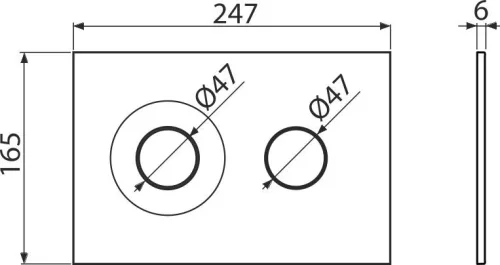 Alcadrain /Alcaplast Dot.Dot. Nyomólap a falsík alatti szerelési rendszerekhez, fekete-matt/arany-matt M1978-7