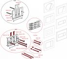 Alcadrain /Alcaplast Nyomólap a falsík alatti szerelési rendszerekhez, fényes-króm M271