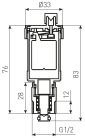 FERRO  Automata légtelenítő szelep 1/2” elzáró szeleppel O15AS2