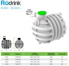 ROTO RoDrink műanyag ivóvíz víztartály 12000 liter