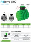 ROTO RoTerra 1400 3000L eső, csapadékvíz és szennyvízgyűjtő tároló tartály