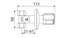 SCHELL Csempeszelep 1/2"