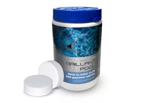 Maxi-classic klór 200 grammos tabletta Brillant Pool 1 kg