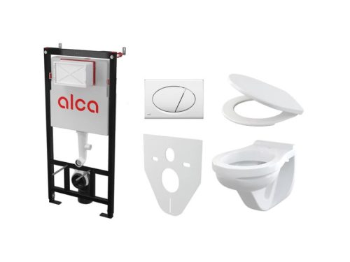 ALCA WC BASIC - Komplett wc szett tartállyal, nyomólappal és ülőkével