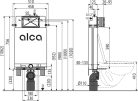 ALCA WC BASIC - Komplett wc szett tartállyal, nyomólappal és ülőkével