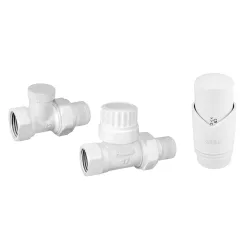 Ferro Egyenes termosztát szett, fehér ZTM30WH