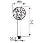 FERRO Phila - kézizuhany  S175BL