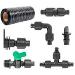 Csepegtető szalaghoz csapok, idomok